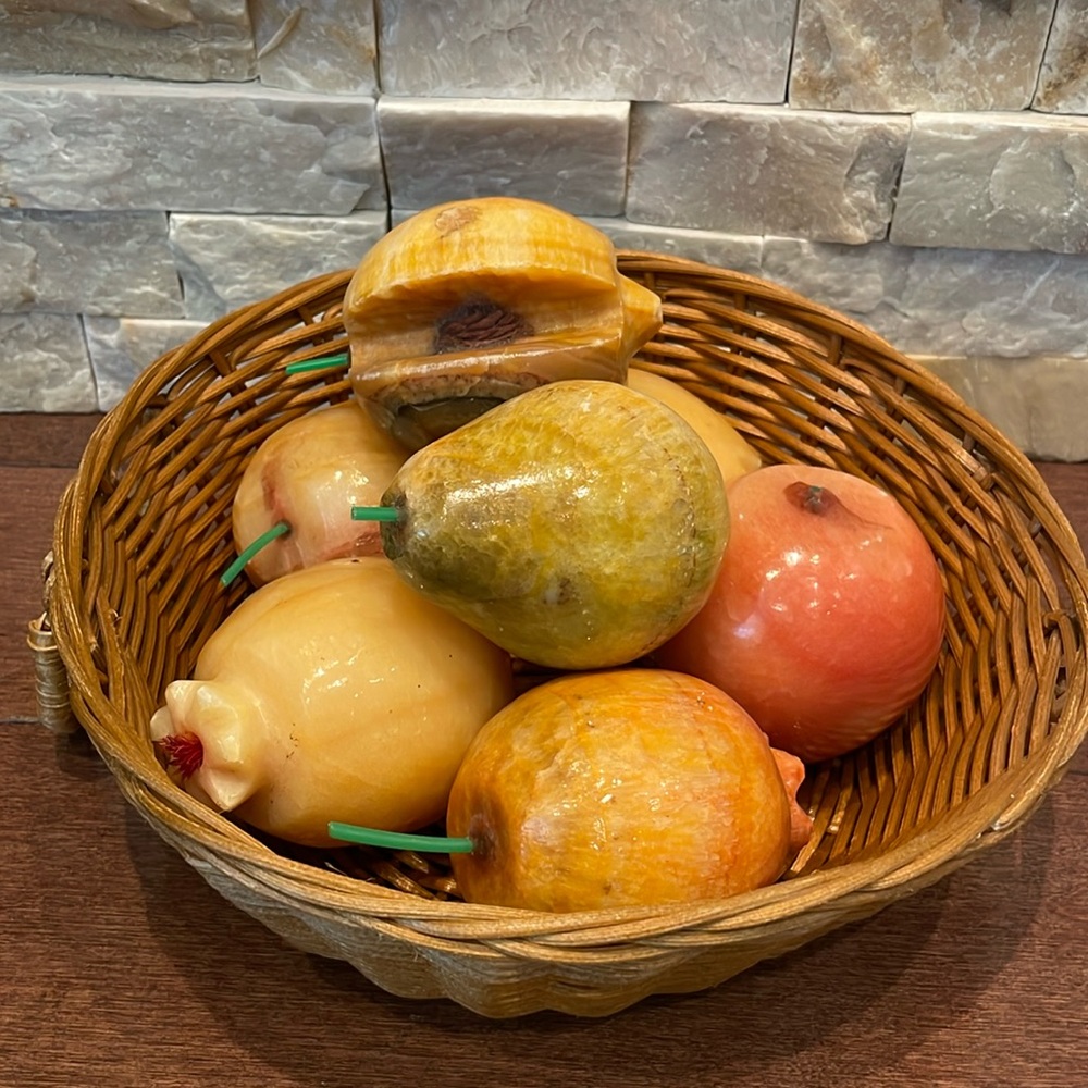 Vintage Italian Marble fruit collection